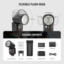 Neewer Z2-S TTL Round Head Flash Speedlite for Sony (Battery & Charger Kit)