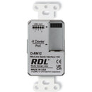 RDL Wall-Mounted Bi-Directional Mic/Line Dante Interface 1 X 2 (White)