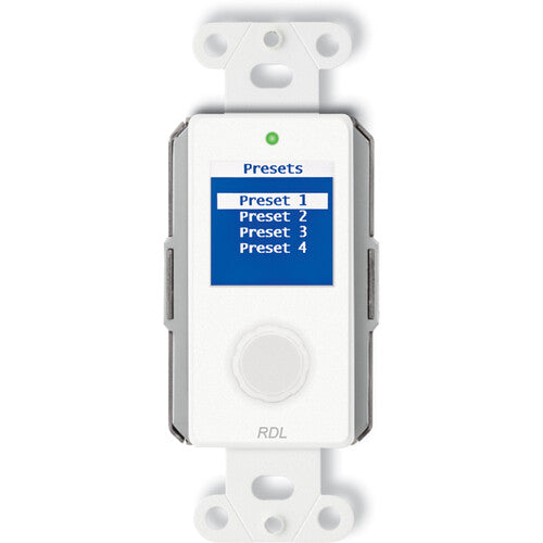 RDL Network Remote Control with Screen - Dante (White)