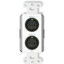 RDL Wall-Mounted Bi-Directional Mic/Line Dante Interface 2 X 2 (White)