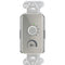 RDL Network Remote Control with LEDS- Dante - Stainless Steel