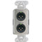 RDL Wall-Mounted Mic/Line Dante Interface 0 X 2 - Stainless Steel