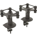 Argosy Pair Speaker Mounts / Model 160 Aperta Platforms, 6.1"W X 7.5" D, Flex Mount Clamp In Black - 7.75"