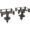 Argosy Pair Speaker Mounts / Aperta 300 Platforms,11-3/4"W X 7-7/8"D, Flex Mount Clamp,Black - 7.75"