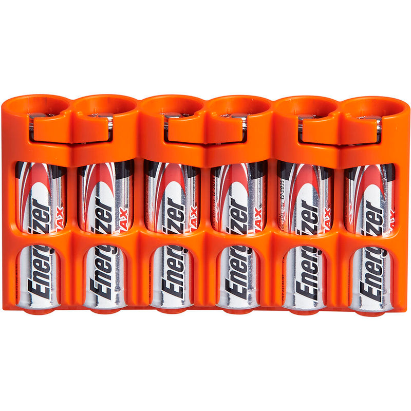 STORACELL Slim Line AA 6-Battery Holder (Orange)