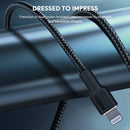 AUKEY Circlet CL Aramid Fiber Core USB-C to Lightning Cable (3.3')