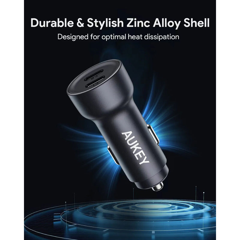 AUKEY CC-Y23 Enduro 65W Dual USB-C Car Charger