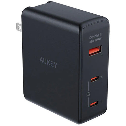 AUKEY Omnia II Mix 140W 3-Port USB Wall Charger