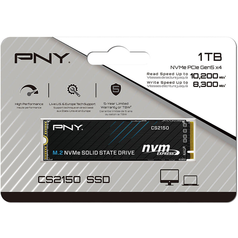 PNY 1TB CS2150 NVMe PCIe 5.0 M.2 Internal SSD