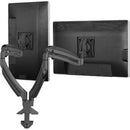 Chief K1D220B-G Dynamic Desk Clamp Dual Monitor Mount for 10 to 32" Displays (Black, TAA Compliant)