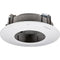 Hanwha Vision SHD-2510FPW Plenum Rated In-Ceiling Flush Mount for PNM-9084QZ and PNM-8082VT (White)