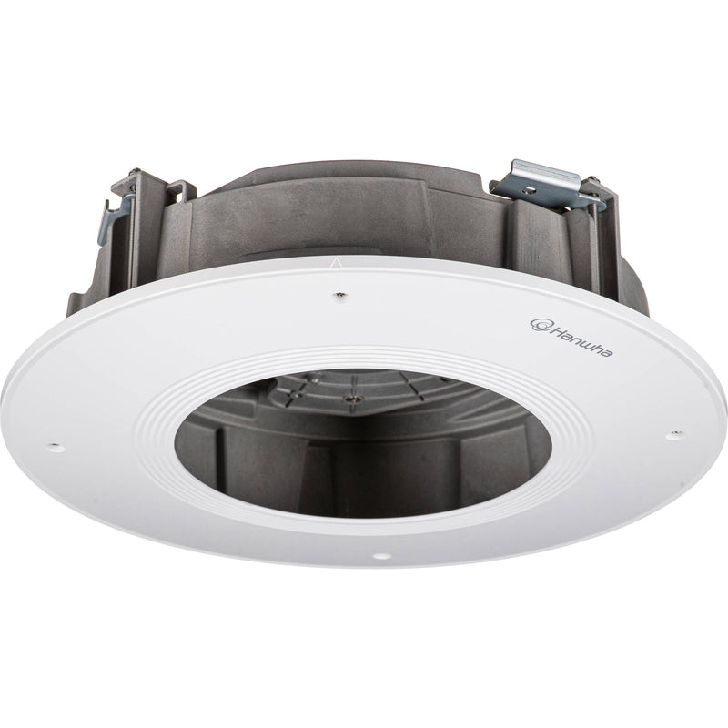 Hanwha Vision SHD-2510FPW Plenum Rated In-Ceiling Flush Mount for PNM-9084QZ and PNM-8082VT (White)