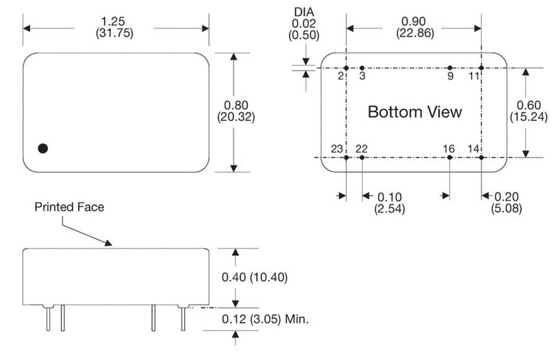 XP POWER JTC0624S15 Isolated Through Hole DC/DC Converter, 4:1 Input, ITE, 4:1, 6 W, 1 Output, 15 V, 400 mA