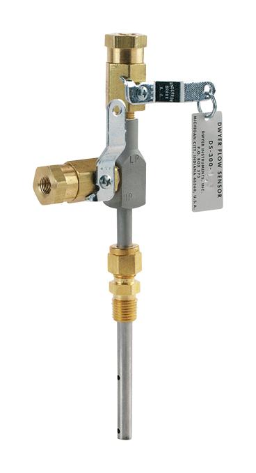 DWYER DS-300-2. IN LINE FLOW SENSOR, 200PSI, 1/4"MNPT