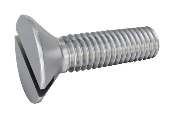 TR FASTENINGS TR00008721-000 Machine Screw, M12, 50 mm, Stainless Steel A2, Flat / Countersunk Head Slotted