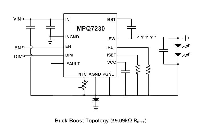 Monolithic Power Systems (MPS) MPQ7230GLE-AEC1-P MPQ7230GLE-AEC1-P LED Driver Synchronous Buck-Boost/Synchronous Buck 410 kHz SMD QFN 6 V to 42 -40&deg;C 150&deg;C