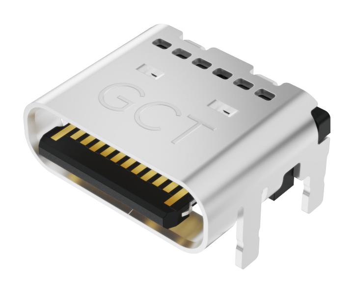 GCT (GLOBAL Connector TECHNOLOGY) USB4081-03-A USB4081-03-A USB 5A 48V 240W Type C 3.2 Receptacle 24 Ways New