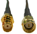 MOBILE MARK CA120/195-VC RF / Coaxial Cable Assembly, SMA Plug to SMA Jack, RF-195, 50 ohm, 120 ", 3.05 m