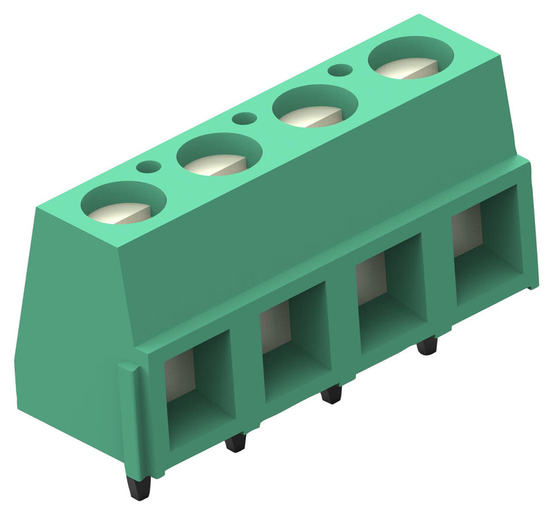 TE Connectivity 282837-4 282837-4 Wire-To-Board Terminal Block 5.08 mm 4 Ways 30 AWG 16 1.3 mm&Acirc;&sup2; Screw