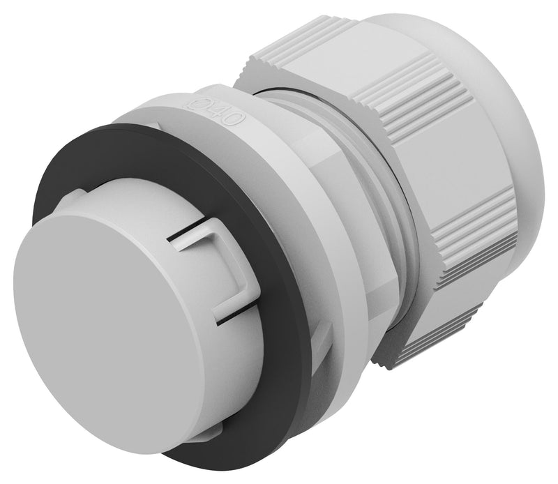 ENTRELEC - TE CONNECTIVITY 1SNG622031R0000 Cable Gland, 16 mm, 28 mm, Nylon 6 (Polyamide 6), Light Grey