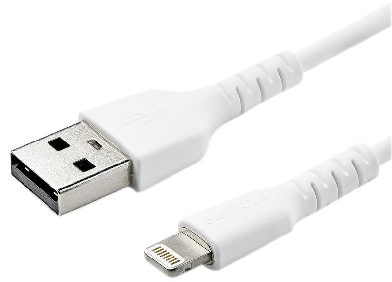 STARTECH RUSBLTMM2M USB Cable, Type A Plug to Lightning Plug, 2 m, 6.6 ft, USB 2.0, White GTIN UPC EAN: 0065030878418