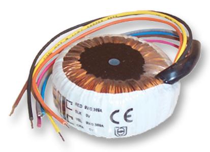 Multicomp PRO MCFM70/22 MCFM70/22 Toroidal Transformer 7 VA 115V 230V 2 x 22V Single Primary Dual Secondary Centre Potted