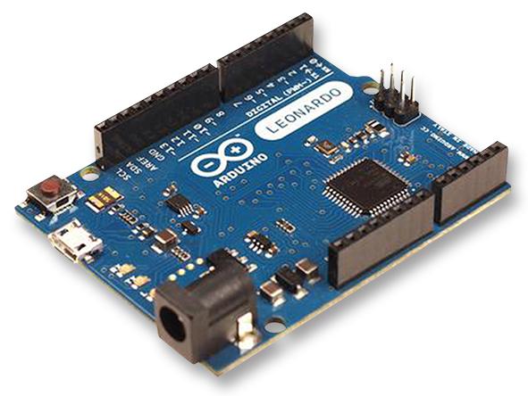 Arduino A000057 A000057 SBC Leonardo ATmega32u4 8bit 2.5KB RAM 32KB Flash 20 I/O Pins With Headers