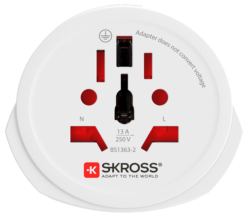 Skross 1.500211-E 1.500211-E Mains Adapter Australia/China Brazil Euro Italy Japan/US UK Switzerland New