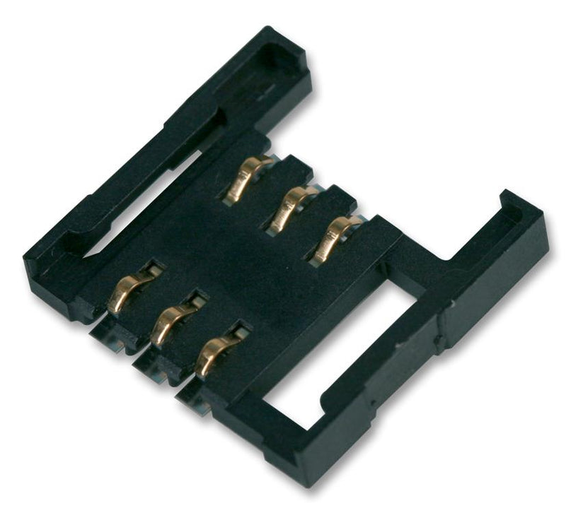 Kyocera AVX 9162006206175 9162006206175 Memory Card Connector SIM Push-Pull 6 Contacts Copper Gold Plated Mobo