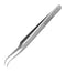 KNIPEX 92 32 29 Tweezers, Gripping, 35&deg; Curve, Pointed, 4.63", Stainless Steel