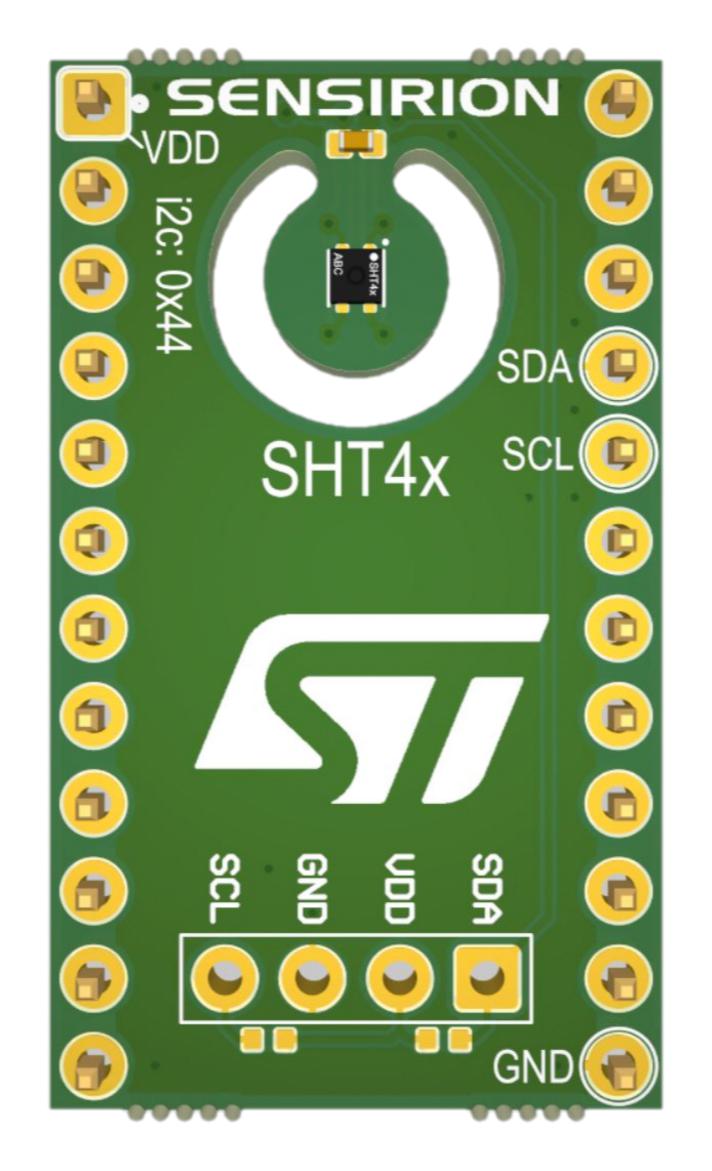 Sensirion SENSEVAL-SHT4XV1 SENSEVAL-SHT4XV1 Evaluation Board SHT40 Temperature Sensor and Humidity New