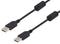 L-COM U2A00001-1M U2A00001-1M USB Cable Type A Plug to 1 m 3.3 ft 2.0 Black