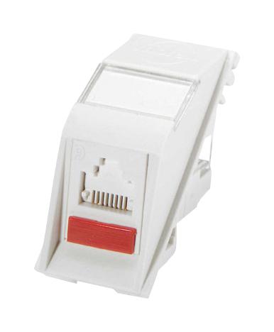 Molex MEU-00056-02 MEU-00056-02 Modular Connector White RJ45 Jack 1 x (Port) 8P8C Cat6 Cable Mount Panel New