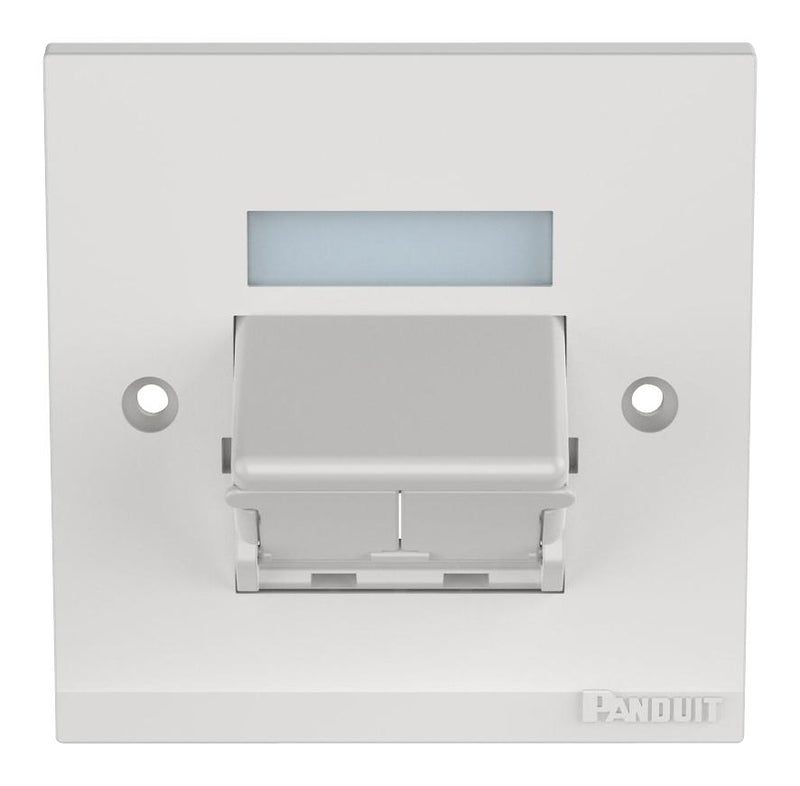 Panduit CFPUKS2SAWY CFPUKS2SAWY Faceplate Sloped Shuttered Kit Mini-Com Modules 2