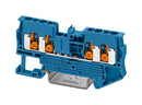 PHOENIX CONTACT 1343130 DIN Rail Mount Terminal Block, 4 Ways, 20 AWG, 12 AWG, 2.5 mm&sup2;, Push-X, 24 A