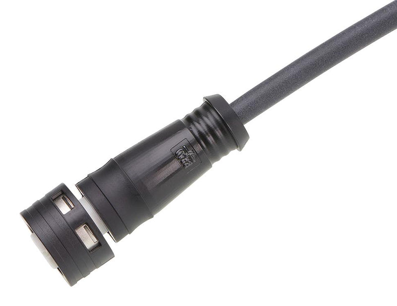 MOLEX 120400-0104 Sensor Cable, M12 Receptacle, Free End, 8 Positions, 1 m, 3.3 ft, 120400 Series