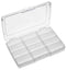 Multicomp PRO 19112N.113 19112N.113 Storage Box 12 Compartment Transparent 40mm x 245mm 165mm