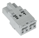 WAGO 770-252 Pluggable Terminal Block, 10 mm, 2 Ways, 20AWG to 12AWG, 4 mm&sup2;, Push In, 25 A