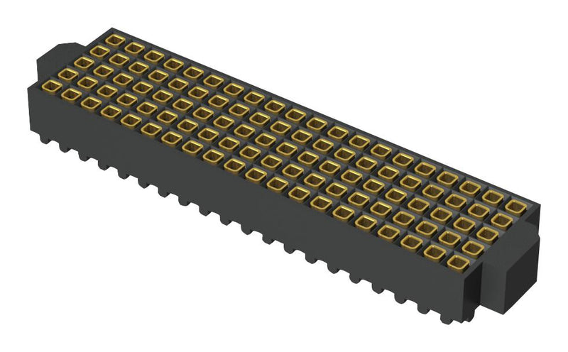 Samtec YFS-20-03-H-05-SB-K YFS-20-03-H-05-SB-K Mezzanine Connector Receptacle 1.27 mm 5 Rows 100 Contacts Surface Mount Phosphor Bronze