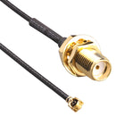 LINX - TE CONNECTIVITY CSH-SGFB-100-UFFR RF / Coaxial Cable Assembly, U.FL Plug to SMA Bulkhead Jack, 1.32mm, 50 ohm, 0.3 ft, 100 mm