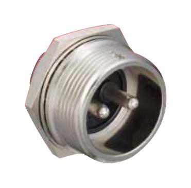 HIROSE(HRS) RM15TRH-2SA(76) Circular Connector, RM Series, Jam Nut Receptacle, 2 Contacts, Solder Socket, Threaded