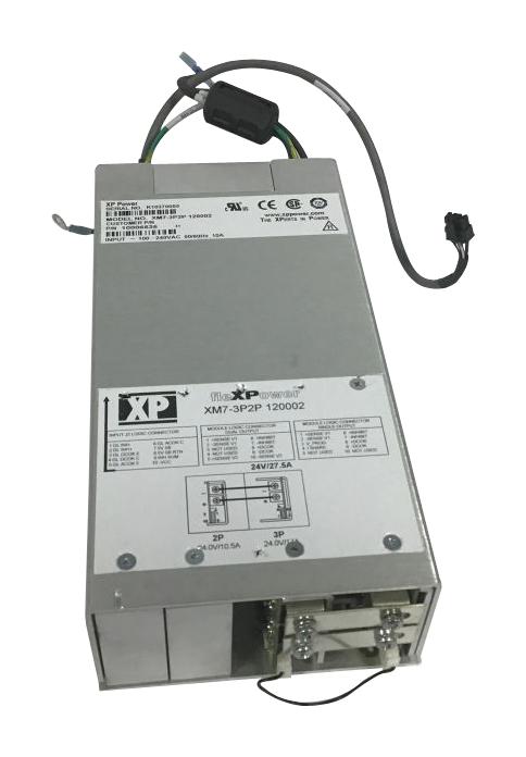 XP POWER XM7-3P2J2P Modular Power Supply, 408 W, Configurable, 2 VDC, 24 VDC, 17 A