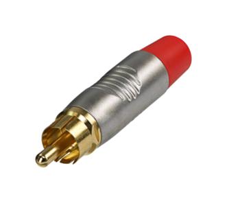 Rean RF2C-AU-2 RF2C-AU-2 RCA (Phono) Audio / Video Connector 2 Contacts Plug Gold Plated Brass Zinc Body