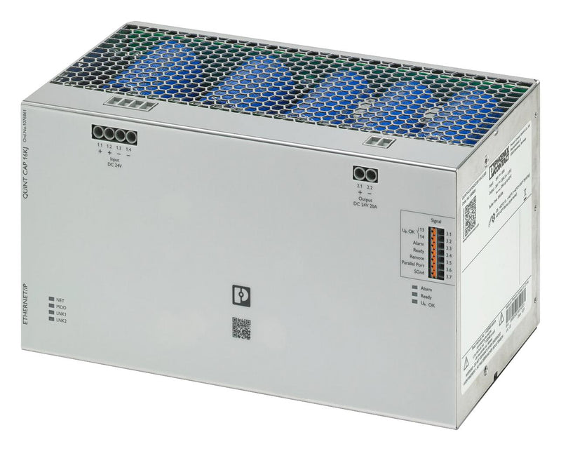 PHOENIX CONTACT 1076861 Capacity Module, QUINT Series Uninterruptible Power Supplies QUINT4-CAP/24DC/20/16KJ/EIP