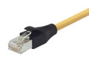 L-COM TRD695SCR-Y-7 Ethernet Cable, Cat6, RJ45 Plug to RJ45 Plug, Yellow, 2.1 m, 7 ft