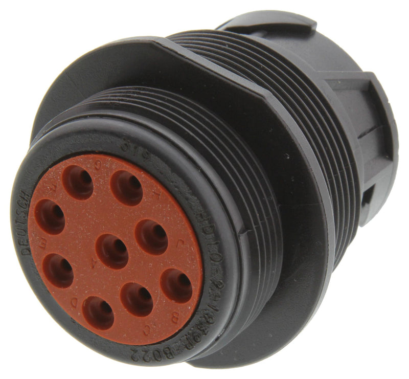 Deutsch - TE Connectivity HD10-9-1939P-B022 HD10-9-1939P-B022 Automotive Connector Housing HD10 Receptacle 9 Ways AMP Series Size 16 Pin Contacts