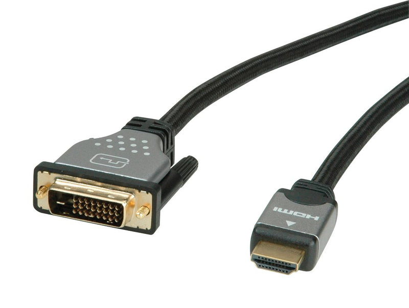 Roline 11.04.5871 11.04.5871 Audio / Video Cable Assembly DVI-D (Dual Link) Plug Hdmi A 6.6 ft 2 m Black