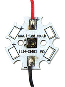 Intelligent LED Solutions ILH-7M01-FRED-SC201-WIR200 ILH-7M01-FRED-SC201-WIR200 IR Emitter Module 7 Chip 755 nm 60&deg; (&plusmn;30&deg;) Radiance Angle Star PCB M3 Holes Heatsink Mount New