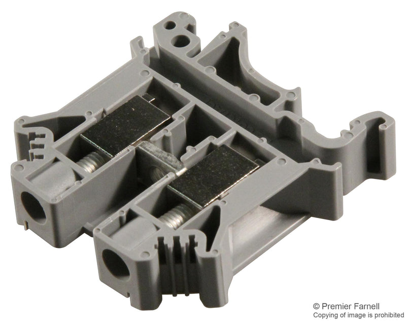 PHOENIX CONTACT 3005073 DIN Rail Mount Terminal Block, 2 Ways, 20 AWG, 6 AWG, 16 mm&sup2;, Screw, 57 A GTIN UPC EAN: 4017918091019 UK 10 N