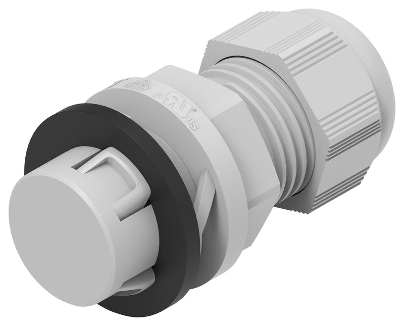 ENTRELEC - TE CONNECTIVITY 1SNG622007R0000 Cable Gland, 5 mm, 12 mm, Nylon 6 (Polyamide 6), Light Grey